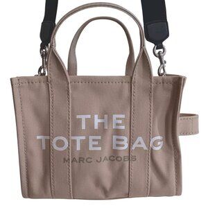 Marc Jacobs The Small Tote Canvas Bag Crossbody NWT Beige